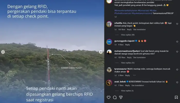 Gunung Gede Pangrango Terapkan Gelang RFID dan Tombol Panik untuk Keamanan Pendaki