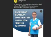 Hati-hati! Klaim Token Listrik Gratis Rp300 Ribu yang Mengatasnamakan PLN Adalah Hoaks