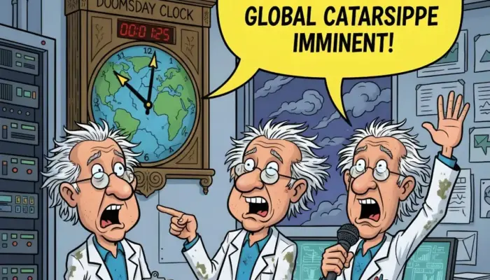 Rekor Terburuk! Jam Kiamat Maju ke 85 Detik, Sinyal Bahaya Nuklir & Krisis Iklim