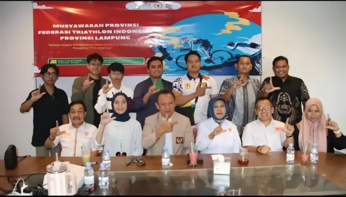 FTI Lampung Gelar Musprov, KONI Dorong Pengembangan Triathlon Menuju Sport Tourism