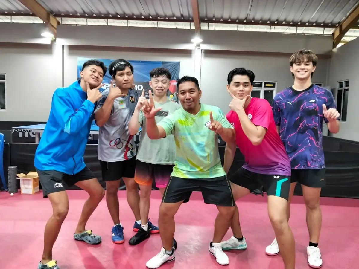 Lampung Kirim 8 Petenis Meja ke Kejurnas PTMSI Bersatu di Jakarta, Target Juara Beregu Putra