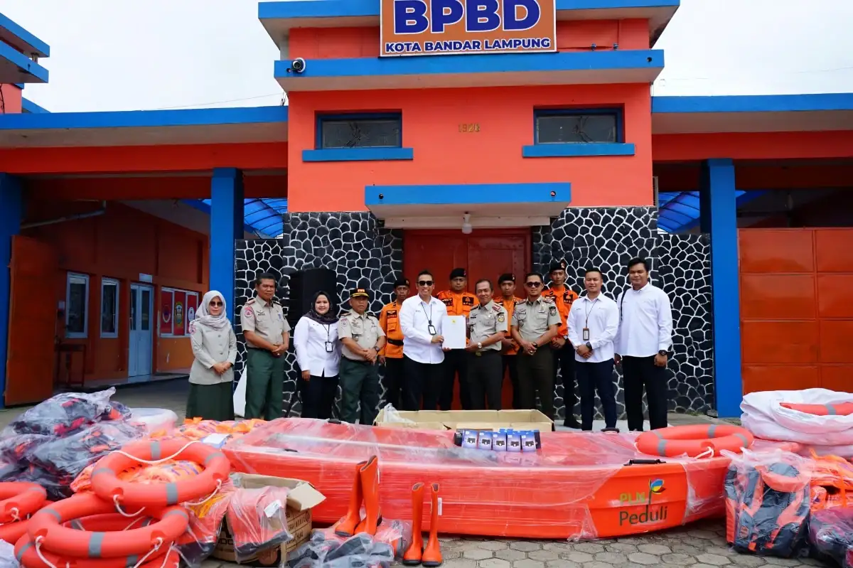 PLN Lampung dan BPBD Bandar Lampung Kolaborasi Implementasikan Desa Siaga Bencana