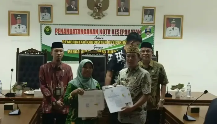 Pemkab Pesisir Barat–Pengadilan Agama Krui Teken MoU Perlindungan Hak Perempuan dan Anak