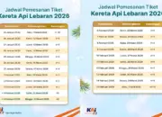 KAI Buka Pemesanan Tiket Kereta Mudik Lebaran 2026 Mulai Hari Ini 12 Perang Tiket Dimulai! Tiket Kereta Mudik Lebaran 2026 Resmi Dijual Hari Ini