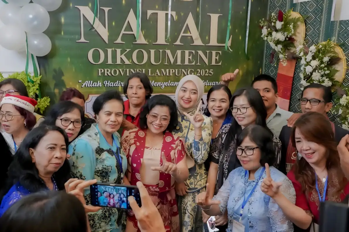 Peringatan Natal Oikumene Lampung 2025, Wagub Jihan Serukan Penguatan Keluarga dan Solidaritas Sosial