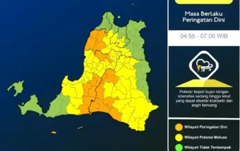 Peringatan Pagi Ini! Cuaca Ekstrem Ancam Banten, Potensi Hujan Deras hingga Angin Kencang
