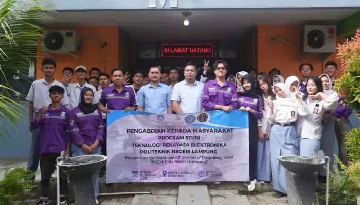 Polinela Gelar Pelatihan IoT di SMKN 2 Bandar Lampung, Bekali Siswa Hadapi Industri 4.0