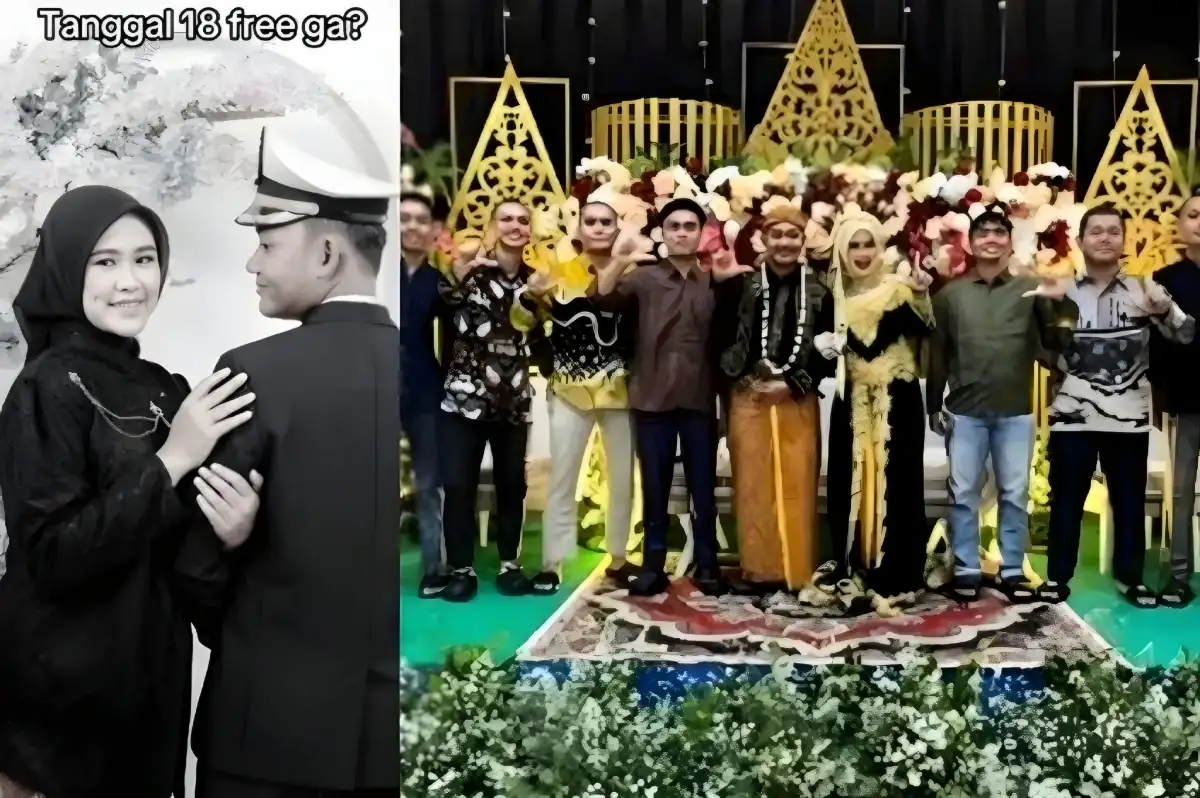 Resepsi Astri & Fuji di Marunda Diserbu Tamu Meski Banjir, Undangan Jadi Viral di TikTok