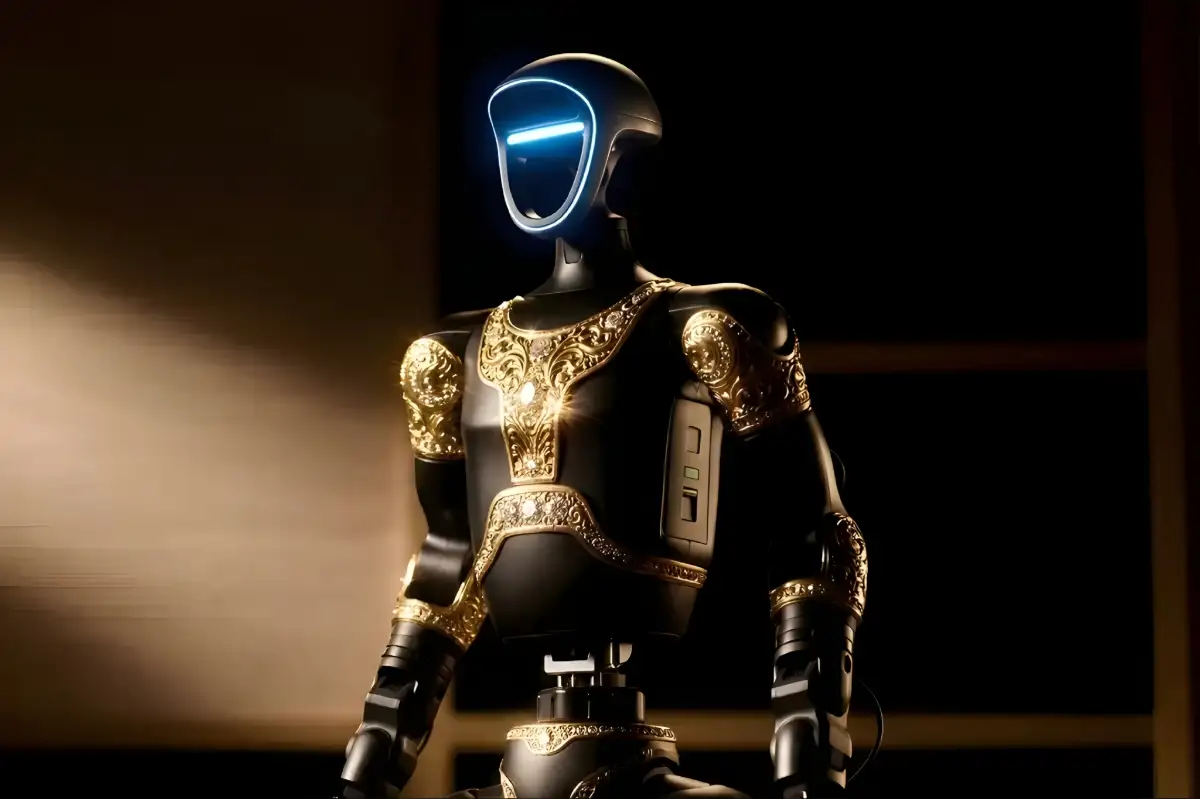 Robot Humanoid Berlapis Emas 24 Karat, Caviar Hadirkan Konsep Investasi Mewah