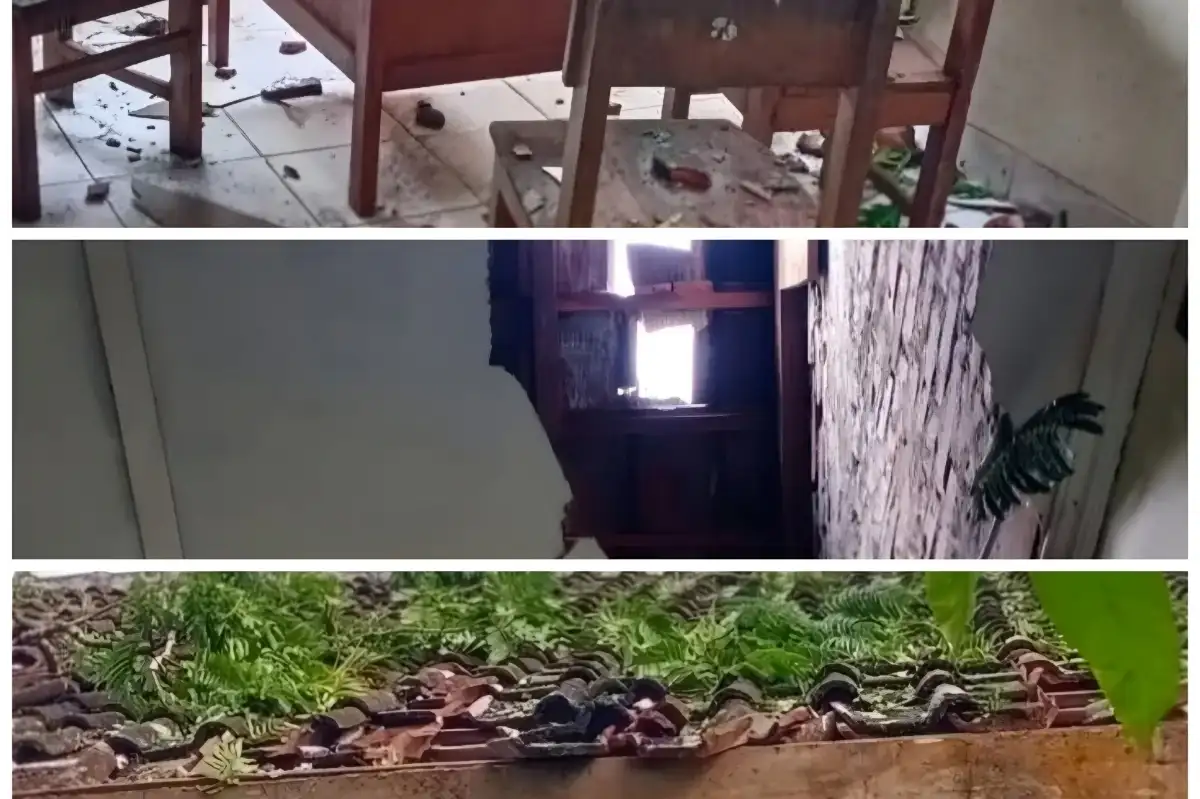 SD Negeri Banteng Pakem Rusak Dihantam Hujan Lebat dan Angin Kencang, Kerugian Capai Rp50 Juta