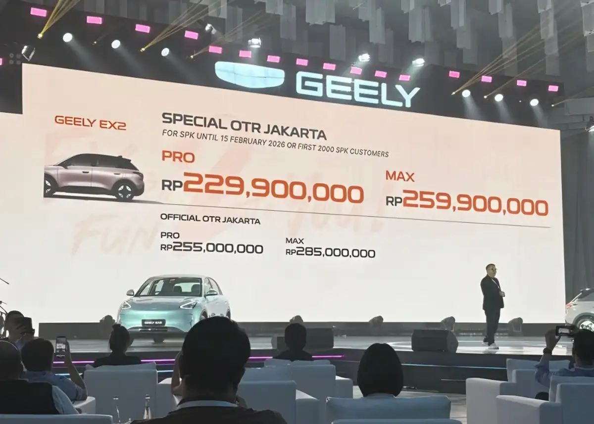 Setelah Meluncur Resmi, Geely EX2 Dibanderol Mulai Segini di Indonesia
