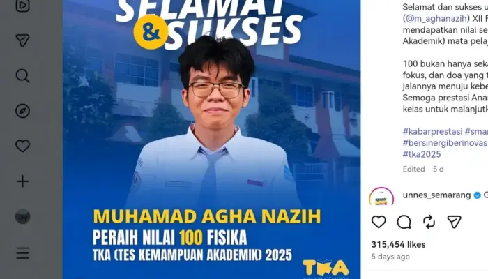 Tanpa Bimbel, Siswa Kudus Raih Nilai 100 Fisika TKA Berkat Bantuan AI