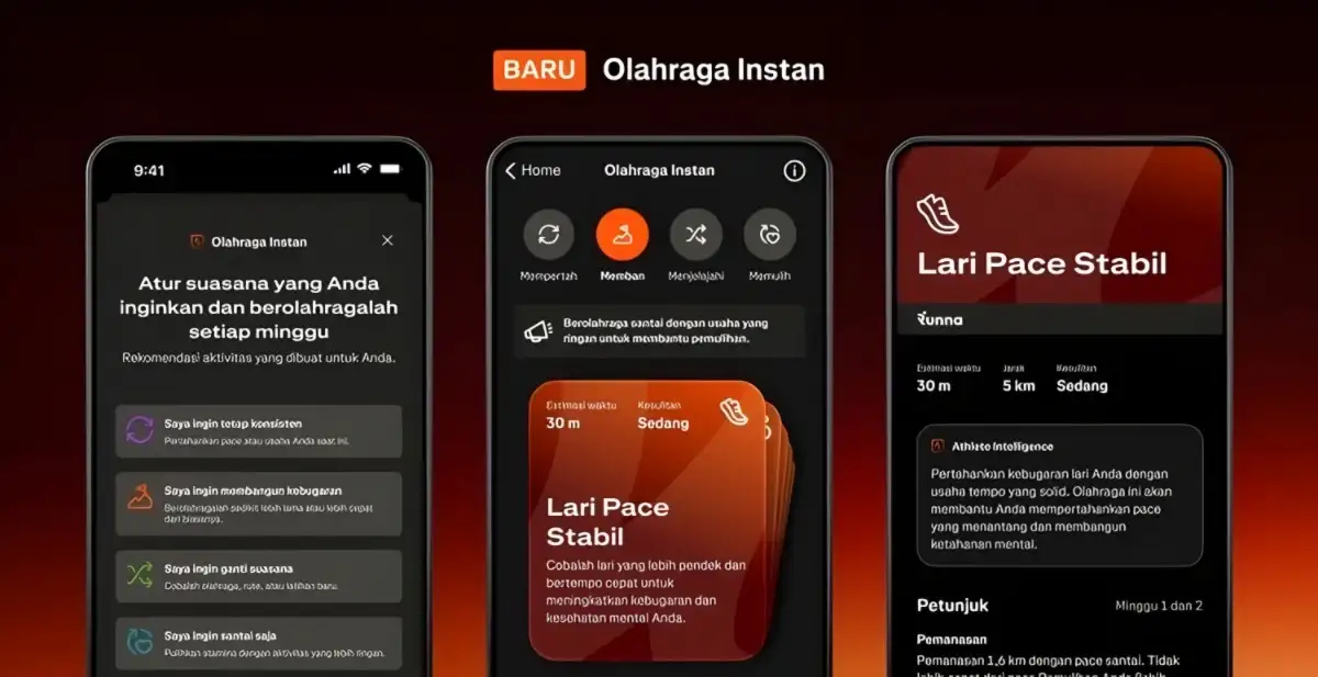 Strava Rilis Instant Workouts, Kini Tersedia Rekomendasi 40 Olahraga Baru