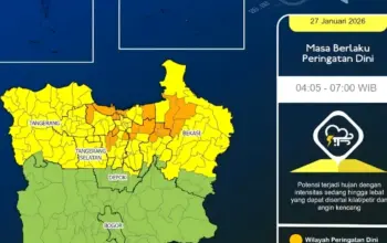 Warga Jabodetabek Diimbau Waspada Hujan Lebat Pagi Ini 8 Waspada! Hujan Lebat Diperkirakan Mengguyur Jabodetabek Pagi Ini Hingga 07.00 WIB