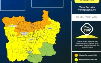Waspada Jabodetabek! Hujan Lebat Disertai Petir Berpotensi Guyur Pagi Ini, Puluhan Wilayah Dapat Peringatan Dini