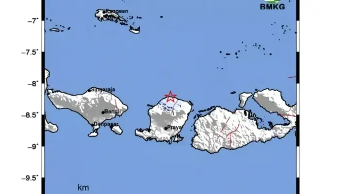 Gempa Magnitudo 3,5 Guncang NTB, Terasa di Lombok Timur