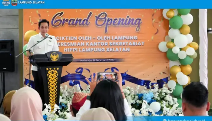 Resmikan Cik Tien Oleh-Oleh Lampung, Bupati Egi Dorong Lampung Selatan Jadi Destinasi Singgah Berbasis UMKM