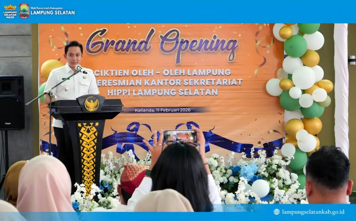 Bupati Egi Resmikan Cik Tien Oleh-Oleh Lampung, Dorong Lampung Selatan Jadi Destinasi Singgah UMKM