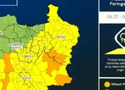 Cuaca Jabodetabek Hari Ini 22 Februari 2026, Waspada Hujan Lebat, Petir, dan Angin Kuat