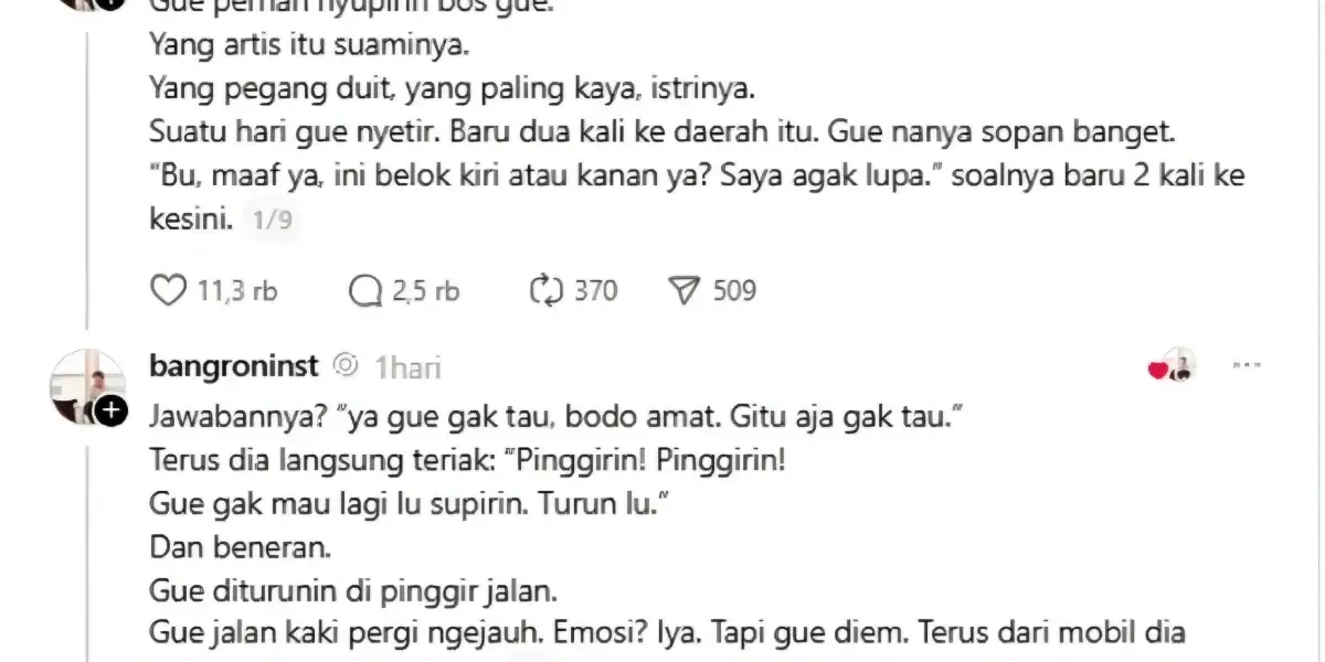 Curhatan Mantan Sopir Artis Viral, Ngaku Alami Kekerasan dan Gangguan Mental