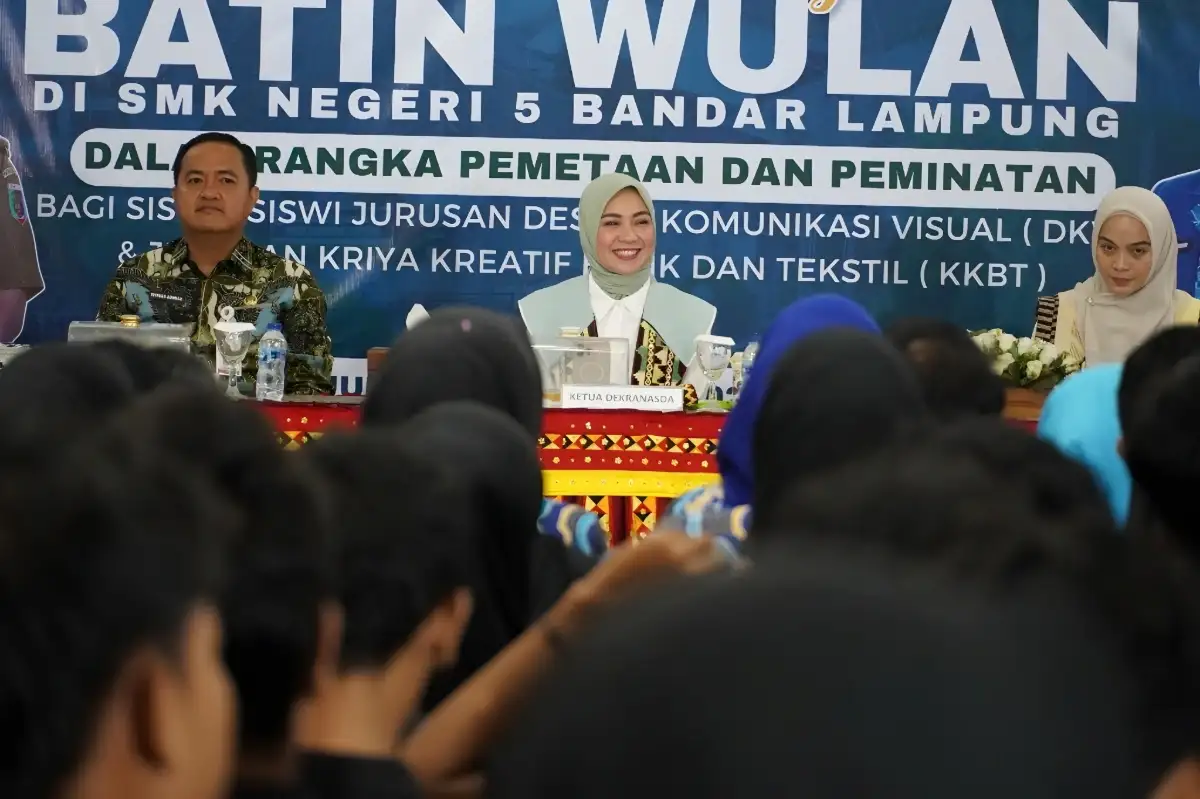Dekranasda Kembangkan Talenta Siswa SMKN 5 Bandar Lampung Lewat Program Pemetaan dan Peminatan