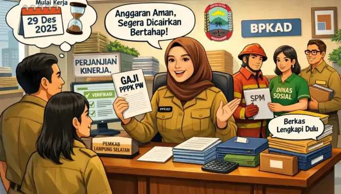 Pemkab Lampung Selatan Pastikan Anggaran Gaji PPPK Paruh Waktu Siap, Keterlambatan karena Administrasi
