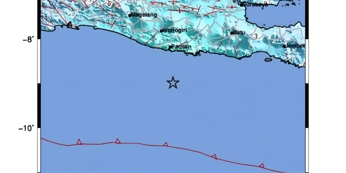 Gempa 6,4 SR Guncang Laut Selatan Pacitan, Intip Pusat Gempa Terbaru Hari Ini