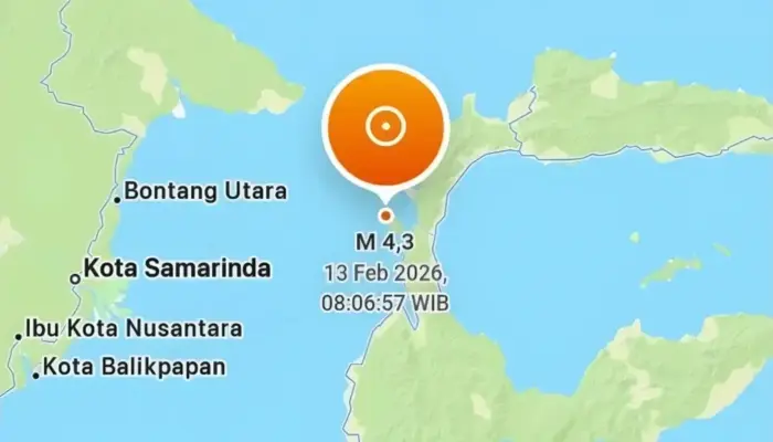 Gempa Donggala 13 Februari 2026 Magnitudo 4,3, Getaran Terasa Hingga Skala III MMI