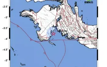 Gempa Kaimana 28 Februari 2026 Magnitudo 3,8, Getaran Terasa hingga Skala III MMI