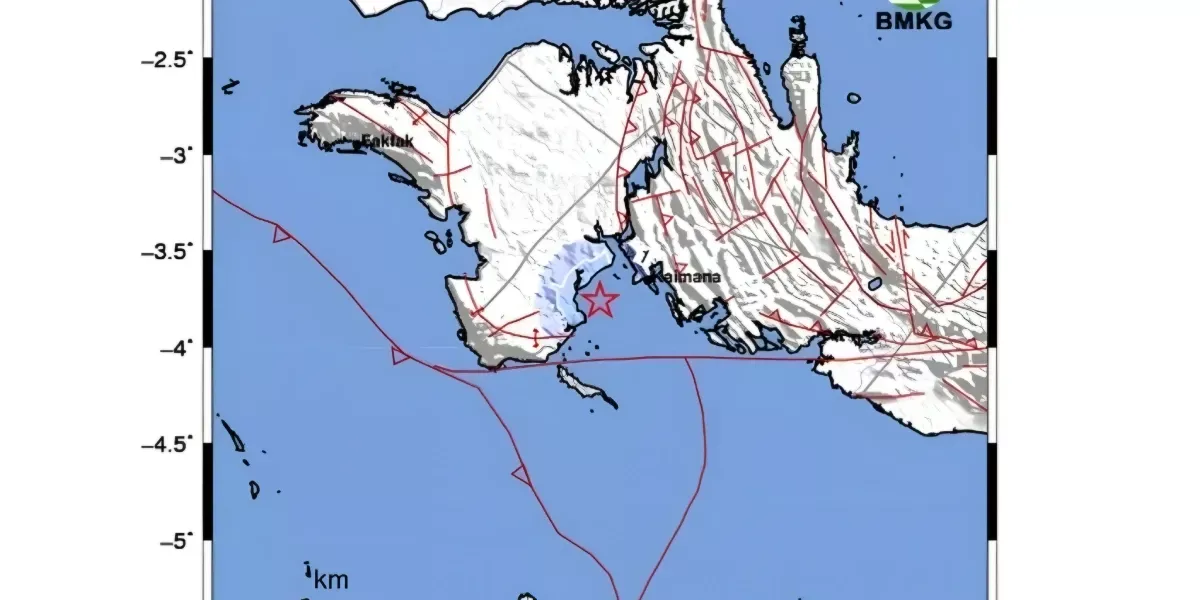 Gempa Kaimana 28 Februari 2026 Magnitudo 3,8, Getaran Terasa hingga Skala III MMI