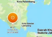 Gempa Magnitudo 3,7 Guncang Lampung Barat Subuh Ini, Getaran Terasa hingga II–III MMI 10 Gempa M 3,7 Guncang Lampung Barat Saat Subuh, Getaran Terasa II–III MMI