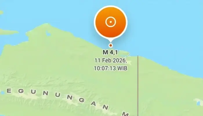 Gempa Magnitudo 4,1 Guncang Kabupaten Jayapura, Warga Rasakan Getaran Skala III MMI