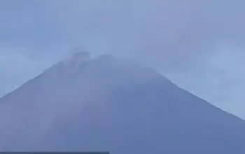 Gunung Semeru Erupsi Pagi Ini, Kolom Abu Menjulang 500 Meter