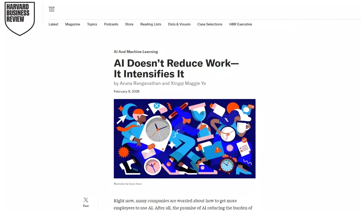 Harvard Ungkap Dampak AI: Pekerja Lebih Sibuk dan Tekanan Meningkat