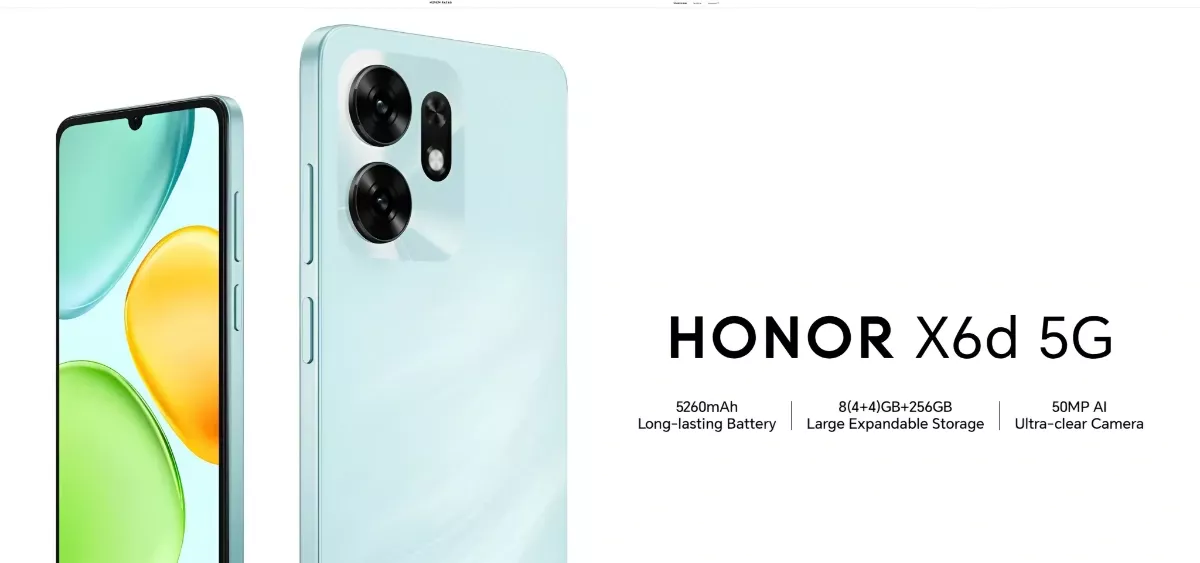 Honor X6d 5G Meluncur dengan Daya Pacu Chip Dimensity 6300