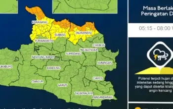 Hujan Lebat Guyur Jawa Barat Pagi Ini, Pesisir hingga Karawang Diminta Waspada Petir dan Angin Kencang
