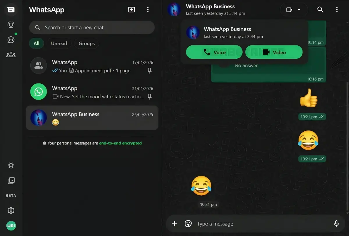Kabar Gembira! WhatsApp Web Kini Bisa Call dan Video Call Langsung di Browser