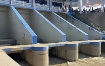 Kementerian PU Berhasil Uji Coba Pengaliran Air di Daerah Irigasi Jambo Aye, Aceh