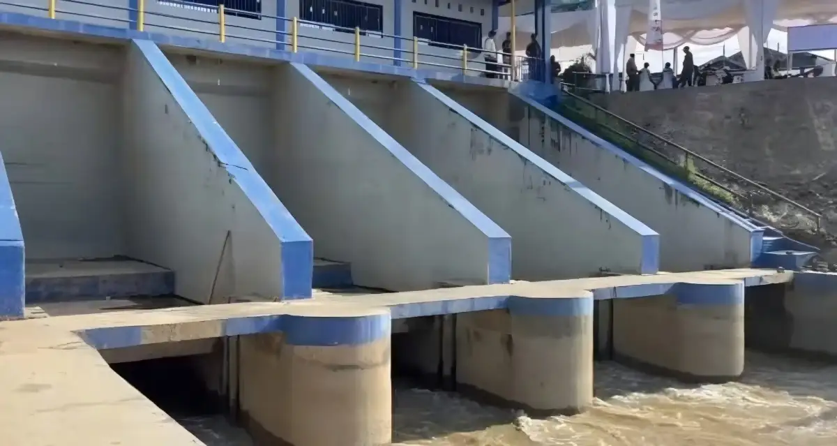 Kementerian PU Berhasil Uji Coba Pengaliran Air di Daerah Irigasi Jambo Aye, Aceh