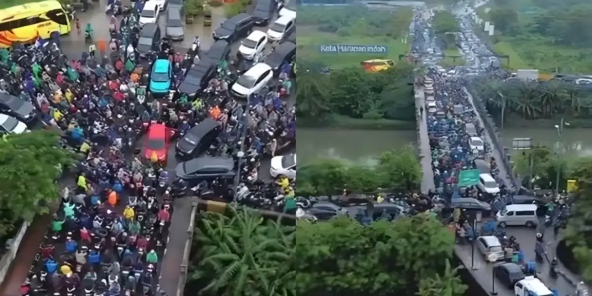 Macet Parah! Jembatan KBT Rorotan Lumpuh, Arus Lalu Lintas Nyaris Berhenti