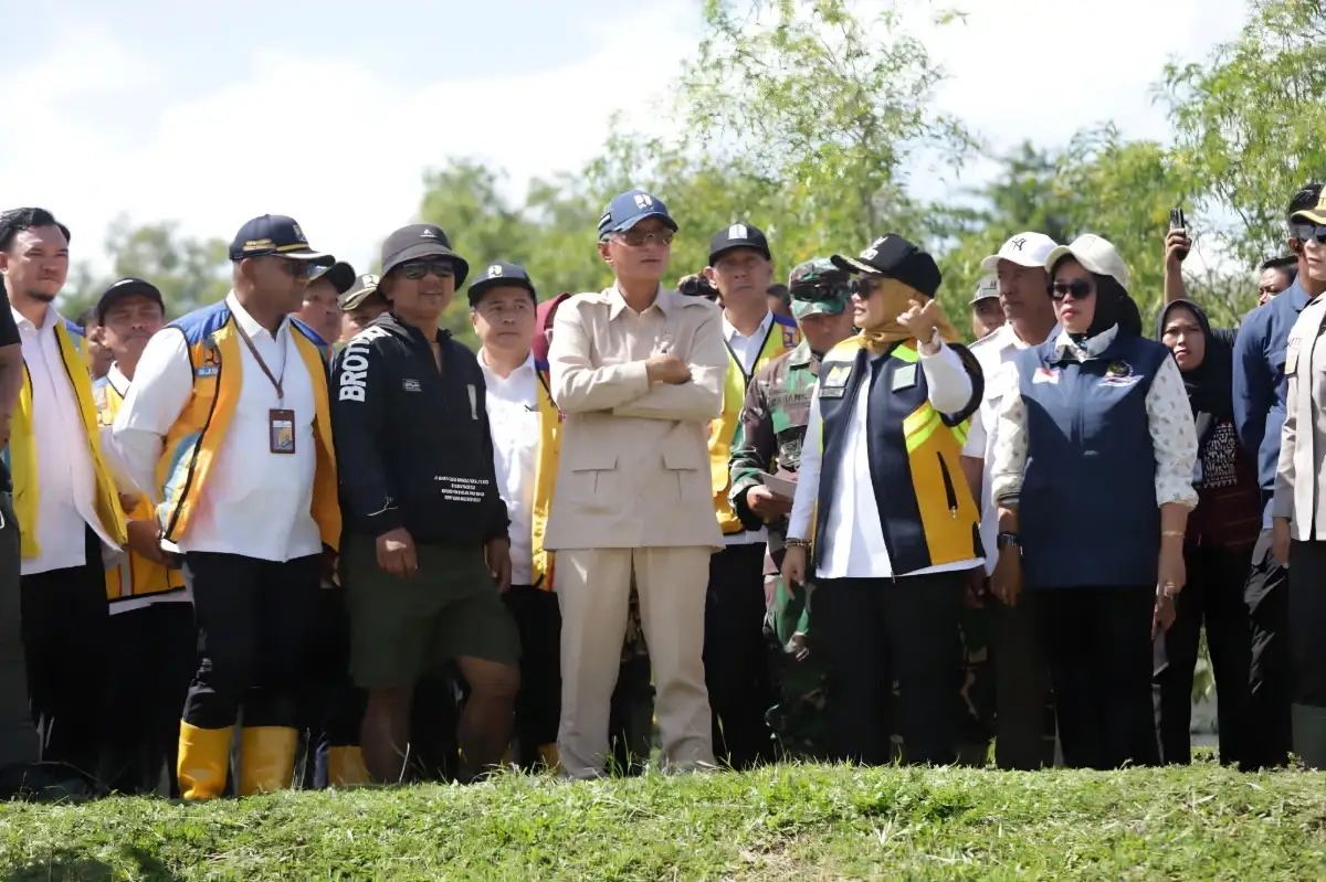 Menteri PU Tinjau Kali Pasir Lampung Timur, Pembangunan Jembatan Permanen Jadi Prioritas