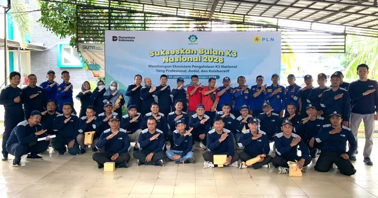 PLN UP3 Metro Bersama Damkar dan PMI Gelar Simulasi Tanggap Darurat dan Kebakaran