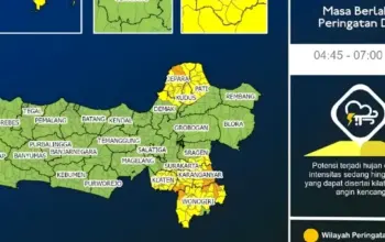 Cuaca Ekstrem Mengintai Jawa Tengah Pagi Ini, Hujan Lebat Disertai Petir Berpotensi Meluas 2 Pagi Ini Jawa Tengah Diguyur Hujan Lebat Disertai Petir, Ini Daftar Wilayah Terdampak