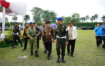Sekdaprov Lampung Hadiri Upacara Operasi Gaktib dan Yustisi Polisi Militer 2026