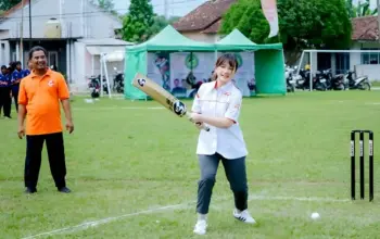 PCI Lampung Percepat Penyusunan Layout Lapangan Cricket di Taman Kehati Kotabaru