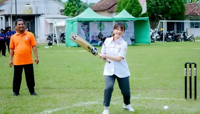 PCI Lampung Percepat Penyusunan Layout Lapangan Cricket di Taman Kehati Kotabaru