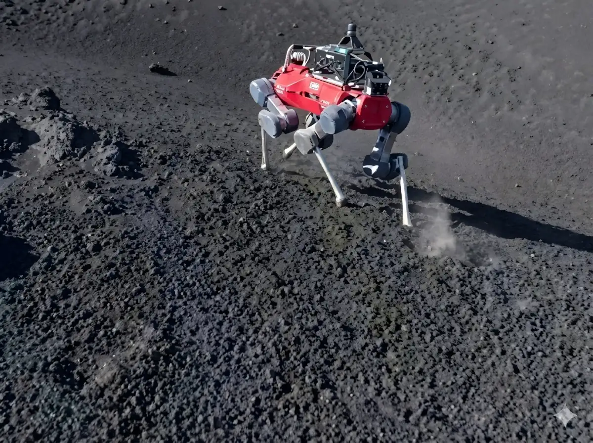 Robot Anjing Diterjunkan di Etna untuk Prediksi Letusan Gunung Api