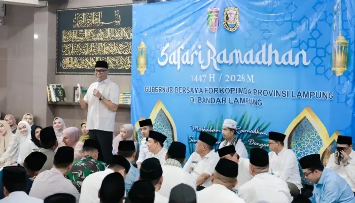 Safari Ramadan di Bandar Lampung, Gubernur Rahmat Mirzani Djausal Ajak Warga Perkuat Gotong Royong