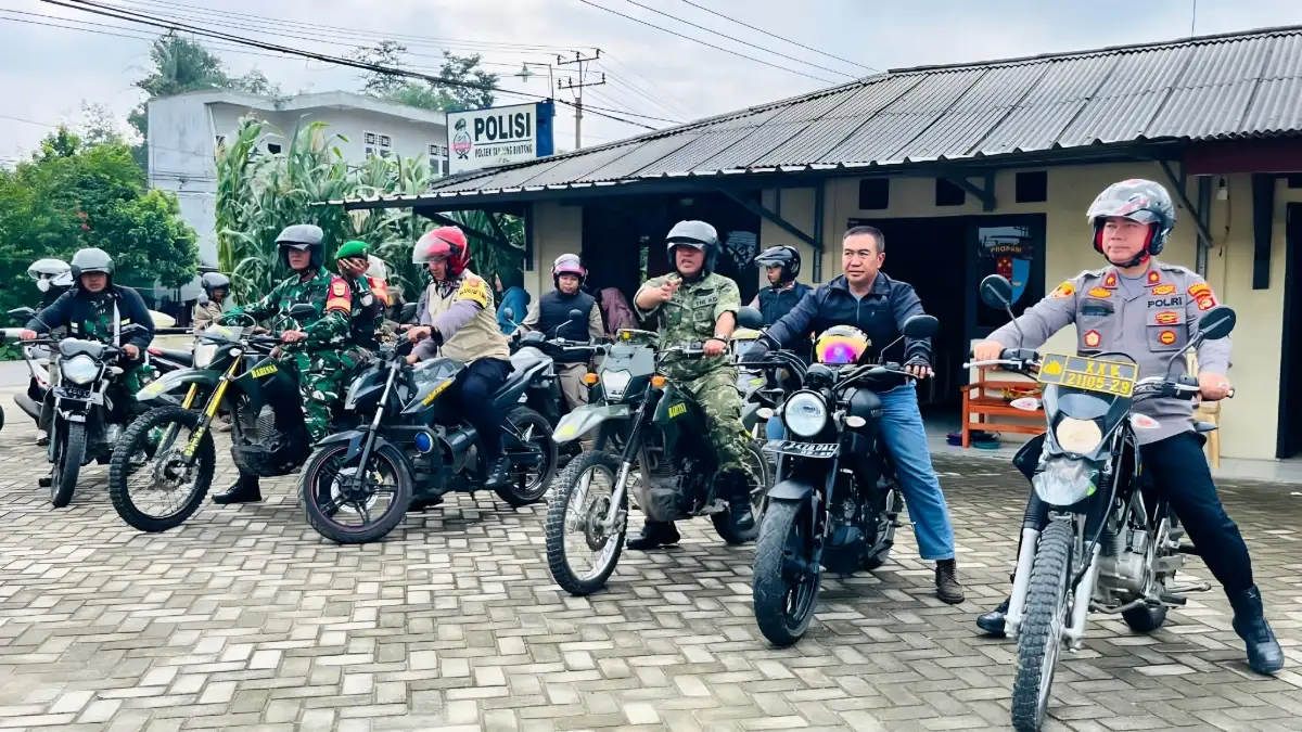 Sambut Ramadan, Koramil dan Polsek Tanjung Bintang Lakukan Patroli Skala Besar