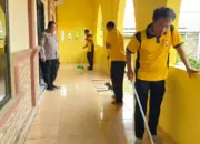 Sambut Ramadan, Polsek Tanjung Bintang Gelar Aksi Bersih-Bersih Masjid dan Mushola
